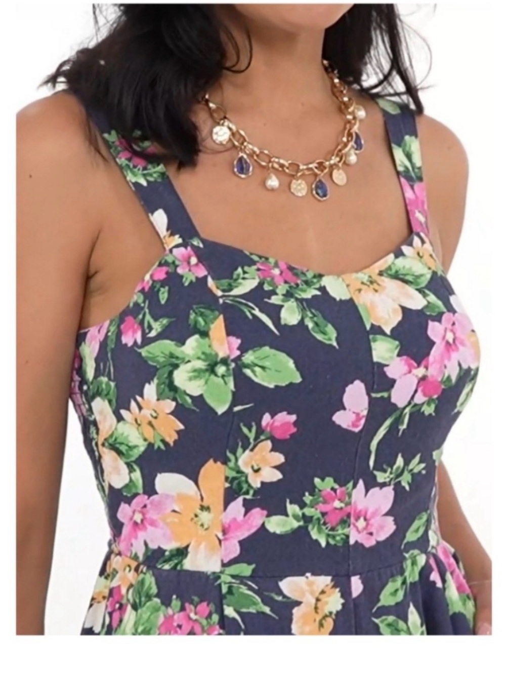 NWT old navy Fit & Flare Cami Jumpsuit - Picture 4 of 12
